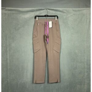Figs Scrub Pants Soeng Womens Size XS PETITE Smoky Taupe NWT